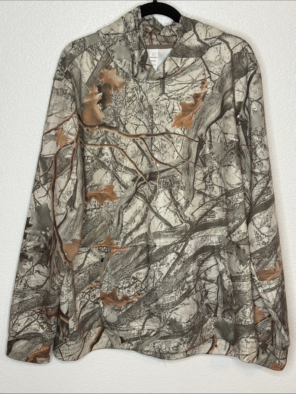 90 Degree Muted Realistic Tree Camo Softlite Keep Moving Pullover Size XXL
